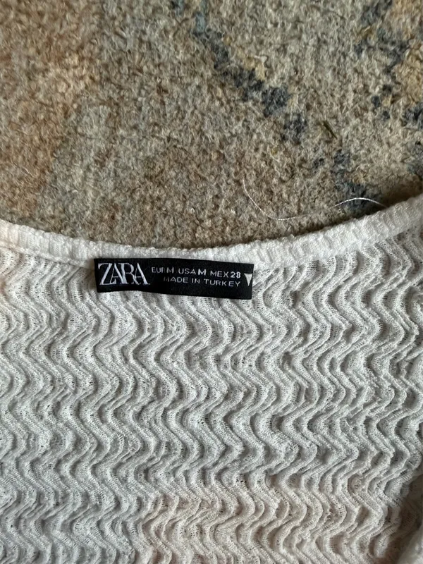 Zara top White Size M - Image 3