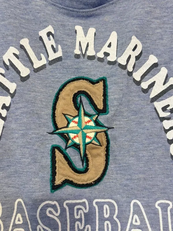 Women's Royal Blue 47 Brand Seattle Mariners Round Neck T-Shirt Size Medium - Image 3