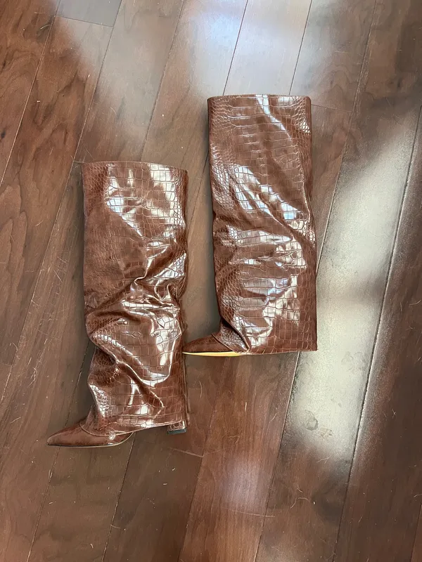 Boots Brown Size 7 - Image 3
