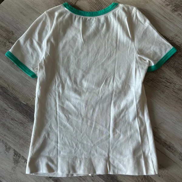 Maeve by Anthropologie Graphic Contrast Fitted T-Shirt Roller Skating Size M - Image 7
