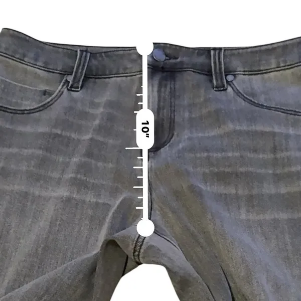 Liverpool Los Angeles Kennedy Crop Straight Jeans‎ Womens 8/29 Gray Wash Stretch - Image 9