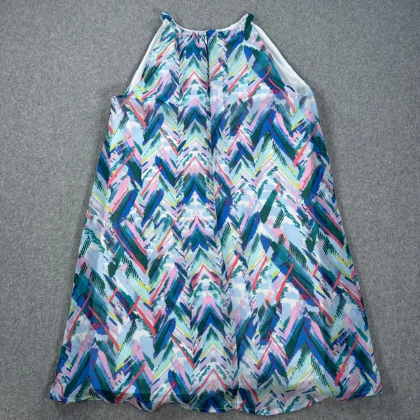 Cupcakes & Cashmere Abstract Colorful Mini Dress Women X-Small Sleeveless Halter - Image 8