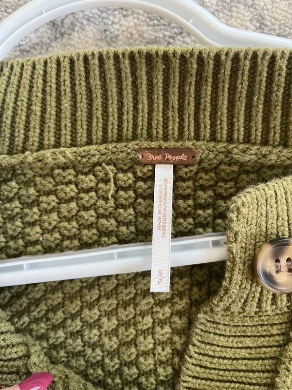Free People Sweated Knit Green - Image 3