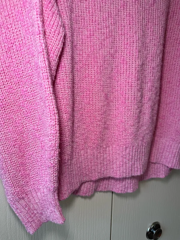 NWT Aerie Hits The Spot Mockneck Sweater in Raspberry Peak 100% Cotton - Image 3