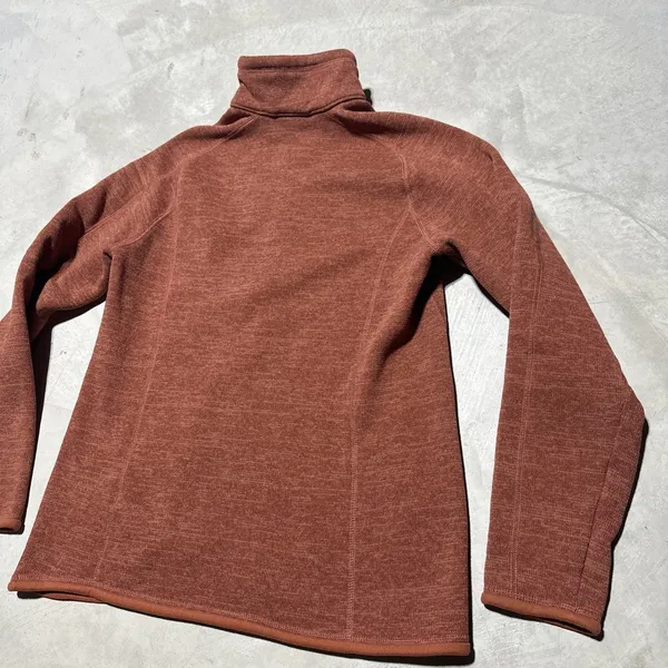 Patagonia Better Sweater Jacket Womens Size Large Fleece 1/4 Zip Burnt Orange - Image 9