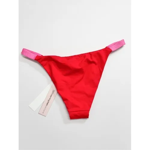 AQUA Bikini Bottom Swimwear Red Pink Beachwear Size Small‎ NEW - Image 3