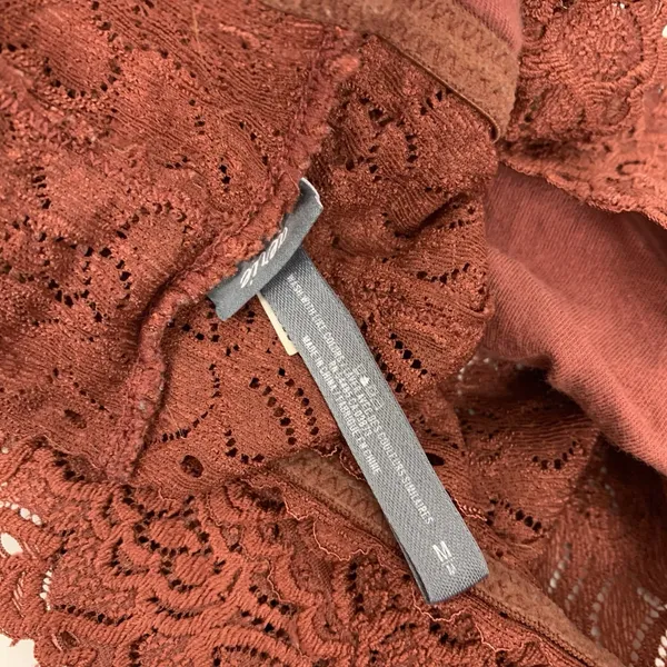 Aerie Bralette Medium Brown Strapless‎ Lace Tube Top Lounge Intimates Y2K - Image 3