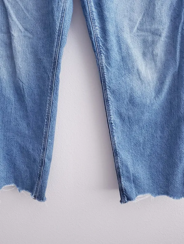 American Eagle Denim Straight Leg Mom Jeans - Image 8