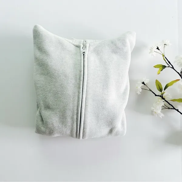 Aritzia TNA Sweatfleece Cozy Fleece Boyfriend Fit Top Zip Up Sweatshirt - Image 2