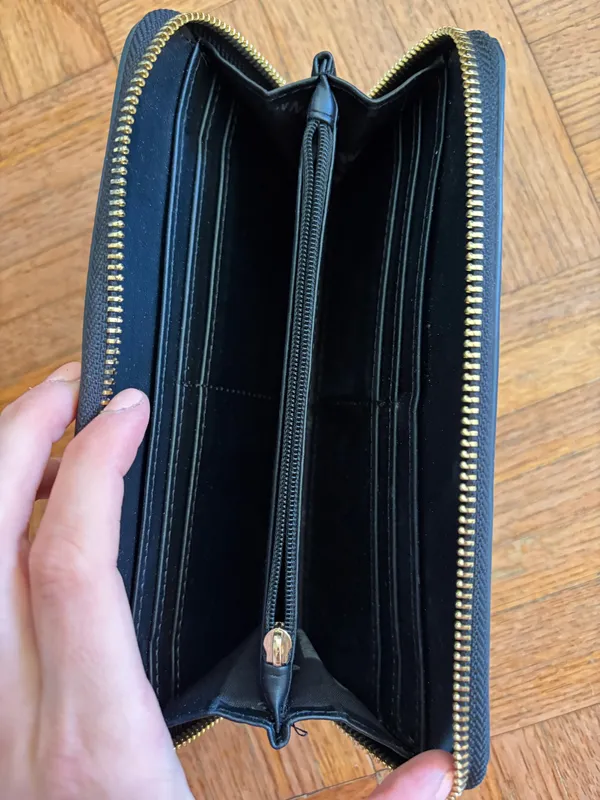 Anne Klein Black Wallet Leather - Image 3