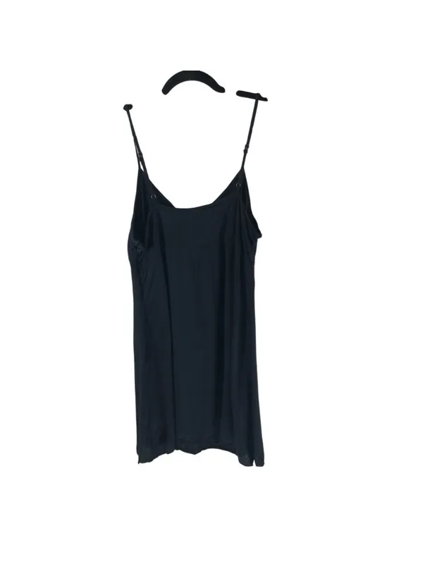 Hollister Black Sleeveless Adjustable Strap Babydoll Dress Size L 100% Viscose - Image 2