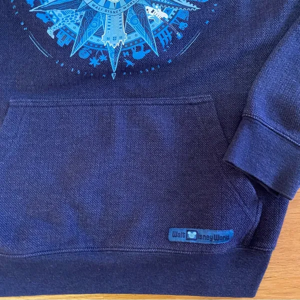 Disney World Mickey Compass Preppy Epcot Vacation Crew Neck Pocket Sweatshir… - Image 2