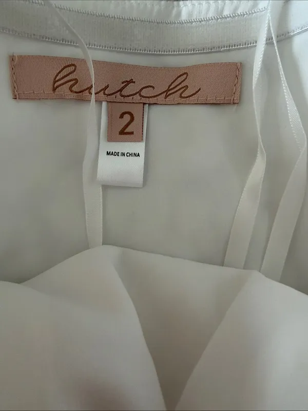 Hutch Patricia Textured Strapless Mini Dress White Bridal Size 2 NWOT - Image 4