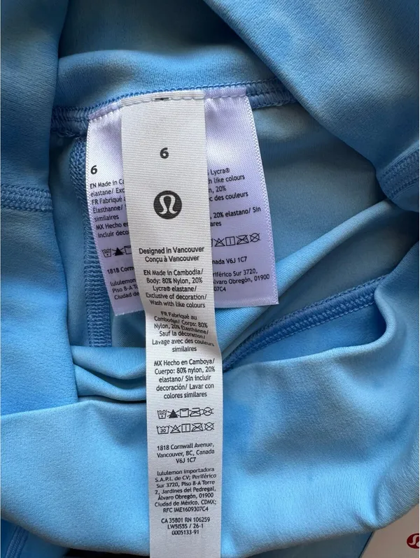Lululemon Align No Line High Rise 25” Smoothie Wash Blueberry Size 6 NWT - Image 6