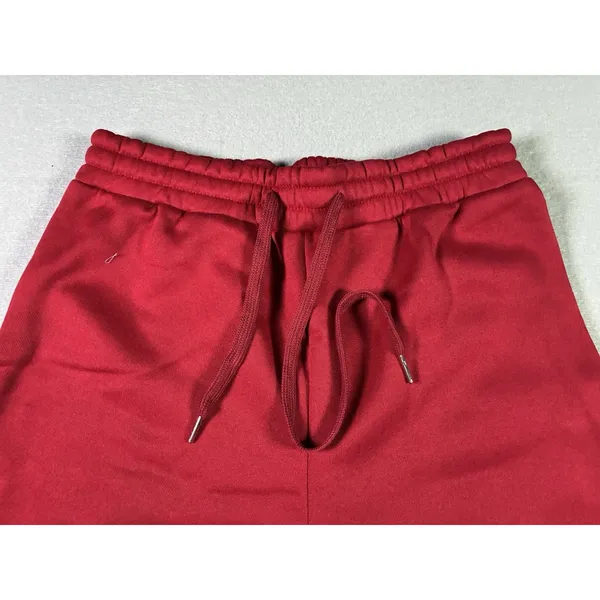 Red Unisex Jogger Sweatpants Drawstring Elastic Waist Classic Minimalist Small‎ - Image 3