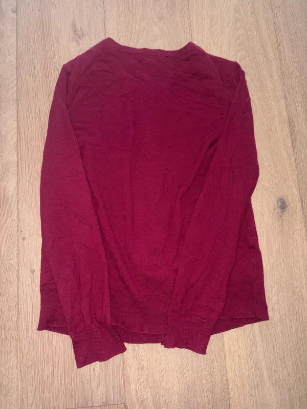 ann taylor large petite red cardigan - Image 2