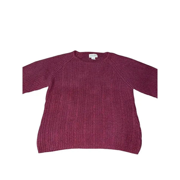 Vintage St Johns Bay Sweater Womens L Used Red Knit - Image 6