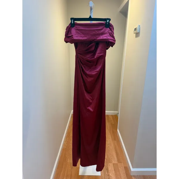 Babyboo GWENDOLYN MAXI DRESS - BURGUNDY NWT Size XS - Image 5