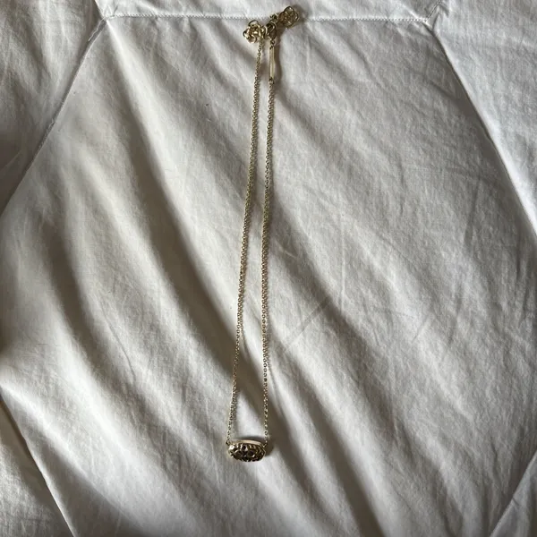 Kendra Scott Cobalt Cats Eye Gold Elisa Necklace! - Image 2