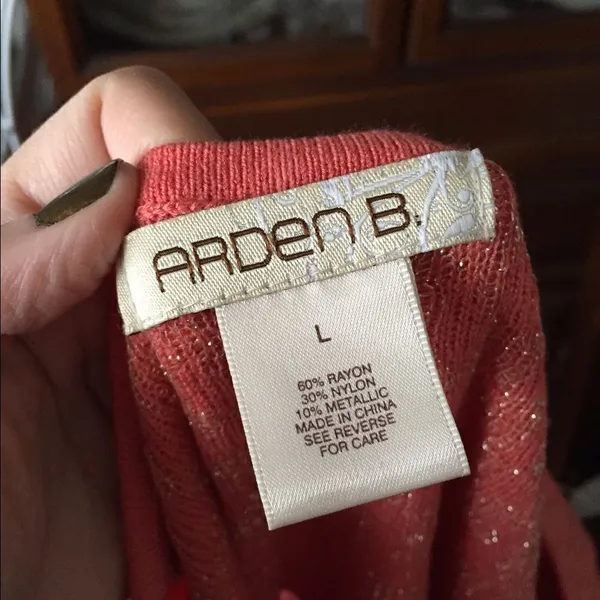 Arden B Metallic Knit Cutout Back Bodycon Mini Dress Size L - Image 4