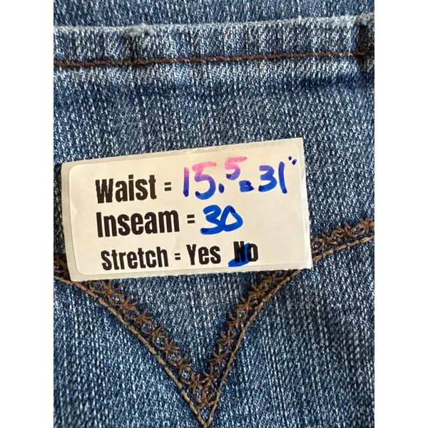 Levis 524 Too Superlow Skinny Jeans Womens 10M Medium Wash Blue Denim Low Rise‎ - Image 3