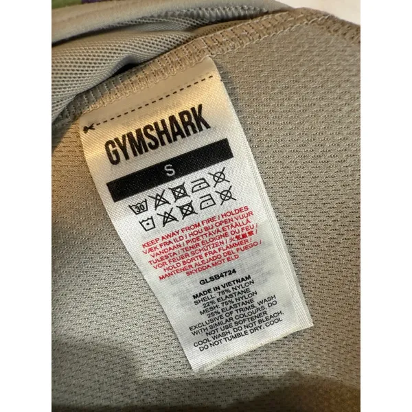 Gymshark Medium Support Sports Bra Light Grey Mesh Panel‎ Adjustable Straps S - Image 4