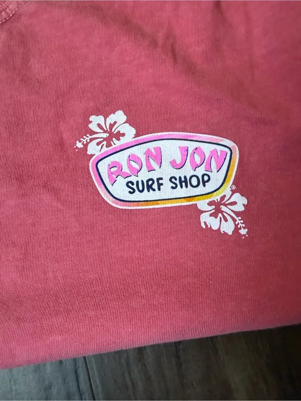 Ron John surf shop comfort colors Pink Short-Sleeve Graphic Tee size large - Image 5
