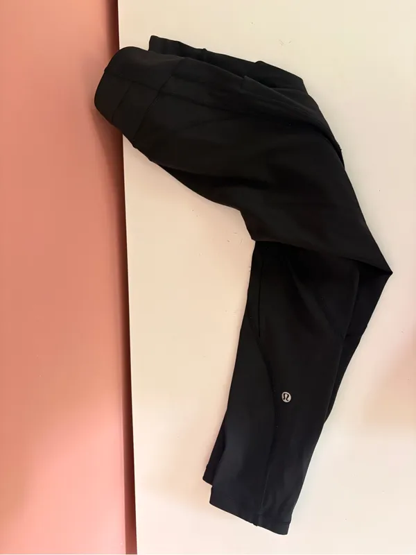 lululemon athletica Black High-Rise Seam Detail Leggings - Image 3