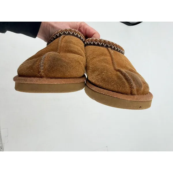 UGG Tasman Slipper Women Size 8 Chestnut Suede‎ Shearling Boho Cozy Casual - Image 10