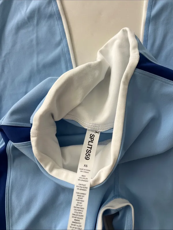 SPLITS59 Sam High Waist Rigor 7/8 Leggings in Skylight/Cobalt XS $138 - Image 8