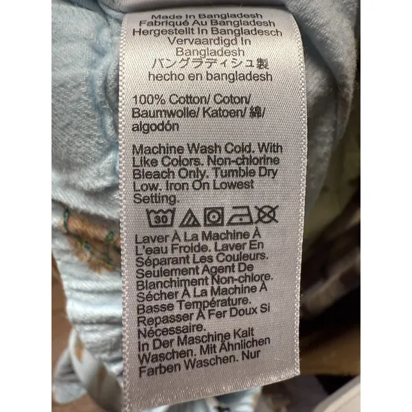 J. Crew‎ Womens Size L Blue Dog Christmas Pajama Pants Lights Frenchie Flannel - Image 5