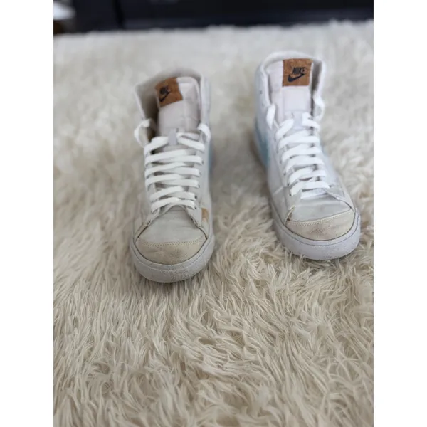 Nike Blazer Mid 77 SE Indigo White‎ Blue Botanical Cork High Top Sneakers 6.5 - Image 2