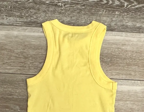 Sz XS Yellow Rib Knit Tank Top Adorable!! - Image 6