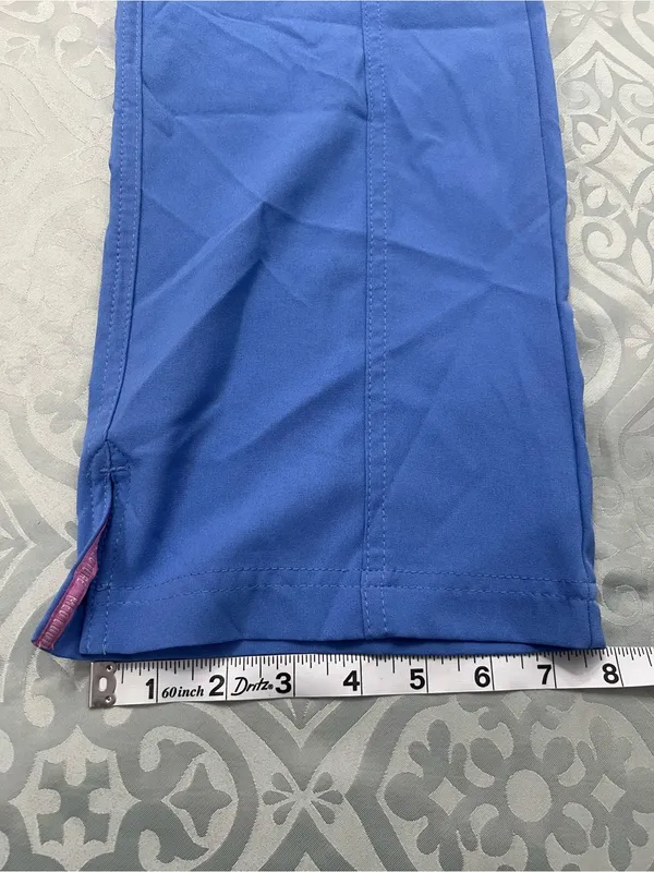 Med Couture Straight-Leg Scrub Pants in Periwinkle - Image 11