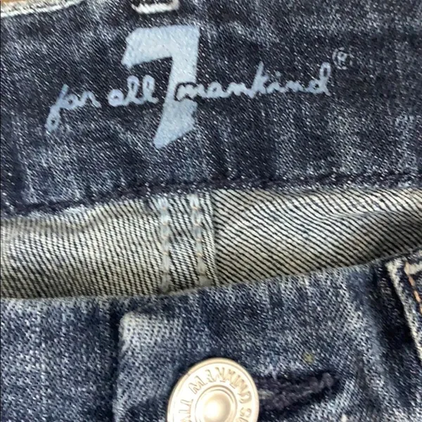 7 For All Mankind A-Pocket Fray Hem Ankle Jeans - Image 2