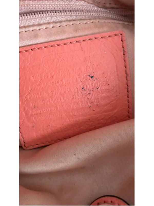 Coach Campbell Signature Hobo Bag - Light Khaki/Coral - Image 9