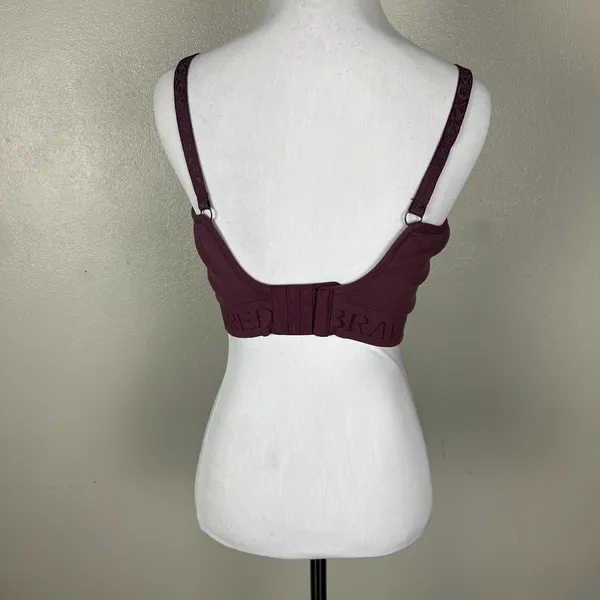Kindred Bravely Nursing Bra Womens Large Purple Wireless Lined Back Closure L‎ - Image 5