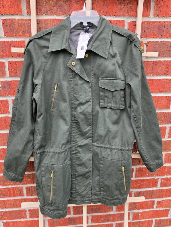 NEW Green Utility Jacket Medium - Image 2
