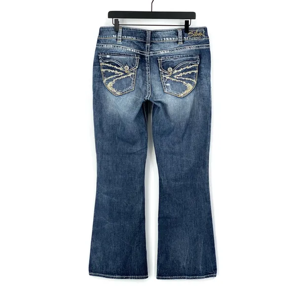 Silver Jeans Suki Surplus Bootcut Jeans Medium Wash 34/31 - Image 7