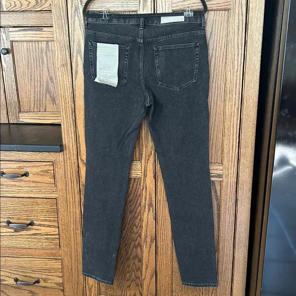 NWT Everlane Black The Skinny 4-Way Stretch‎ Organic cotton Jean 33 x 34 men’s - Image 6