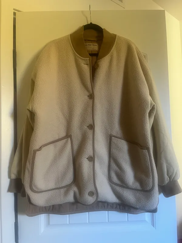 Free People Quilted Sherpa Jacket - Image 5