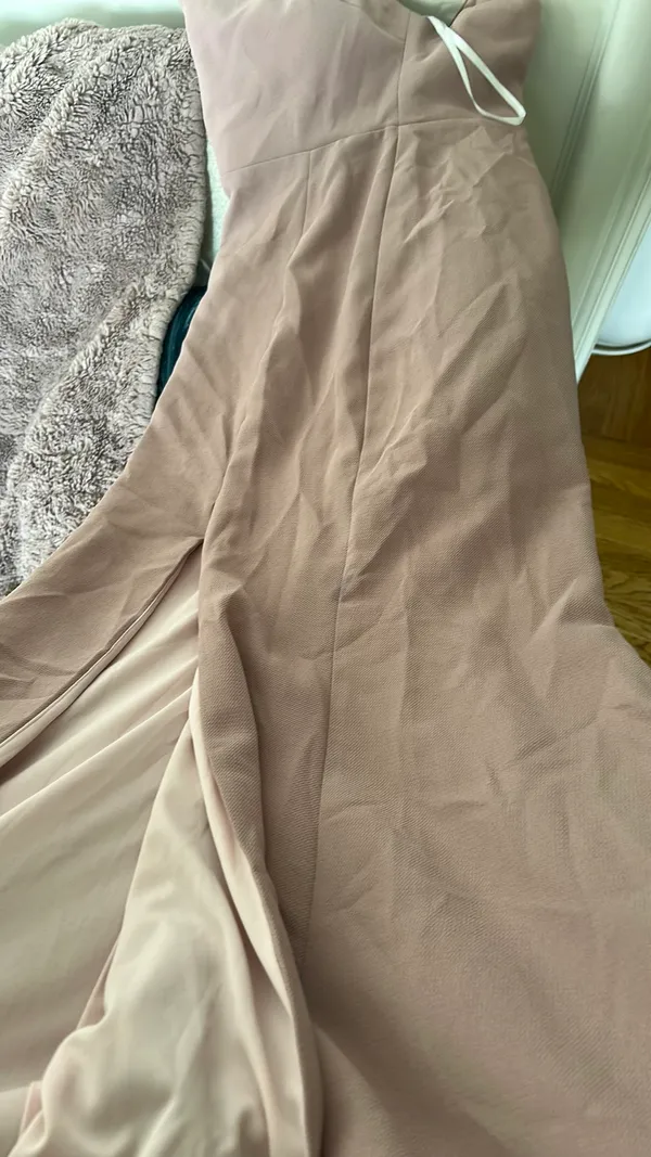 x Anthropologie Adena Side Slit Maxi Dress in Blush rose Pink - Image 12