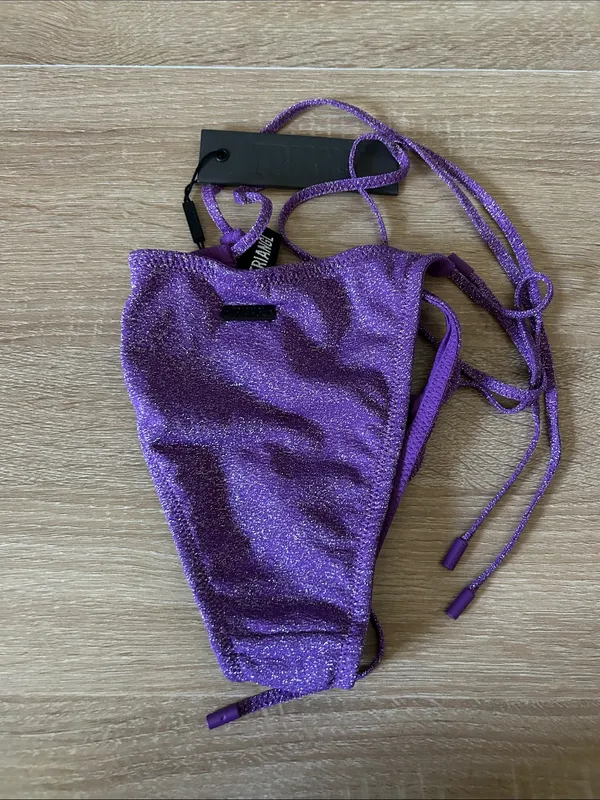 triangl swimwear Purple Shimmer String Bikini Bottom - Image 5