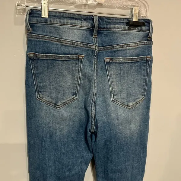Risen Dark Wash High Rise Distressed Skinny Jeans Size 5/27 rdp1209 #780 - Image 6