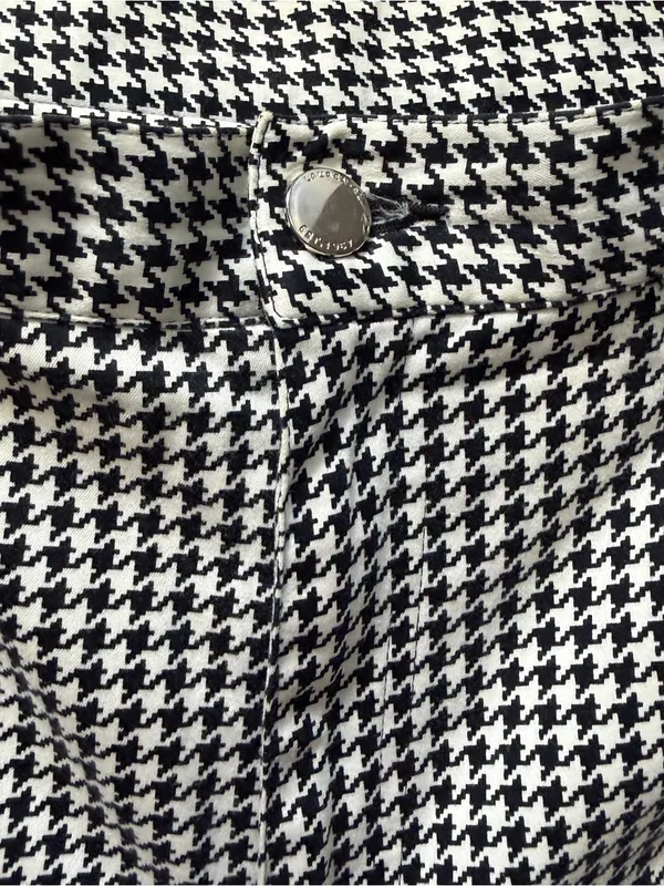 Lauren Ralph Lauren black and white houndstooth capri dress pants 14 - Image 3
