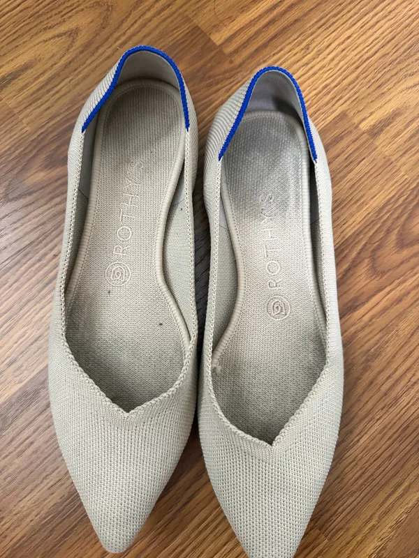 Rothy's The Point Flax Birdseye Neutral Flats Size 9.  - Image 5