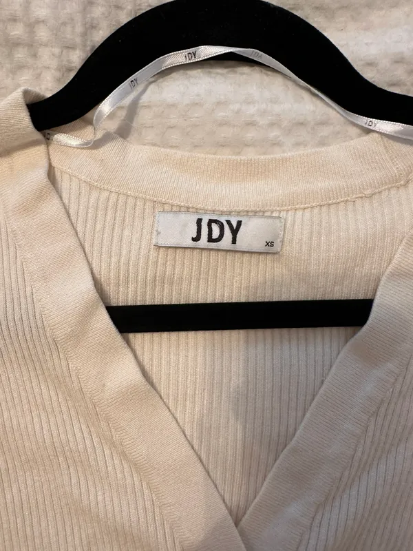 Cream Cropped Cardigan  - Image 2