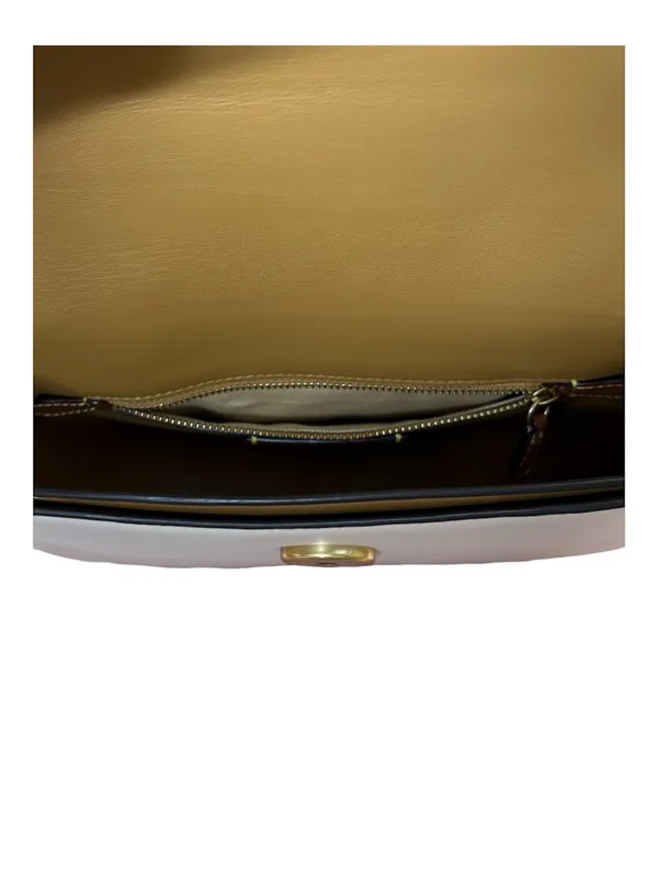 Coach Harley Crossbody Bag CM705 Glovetanned Leather Brass/Chalk NWT - Image 14
