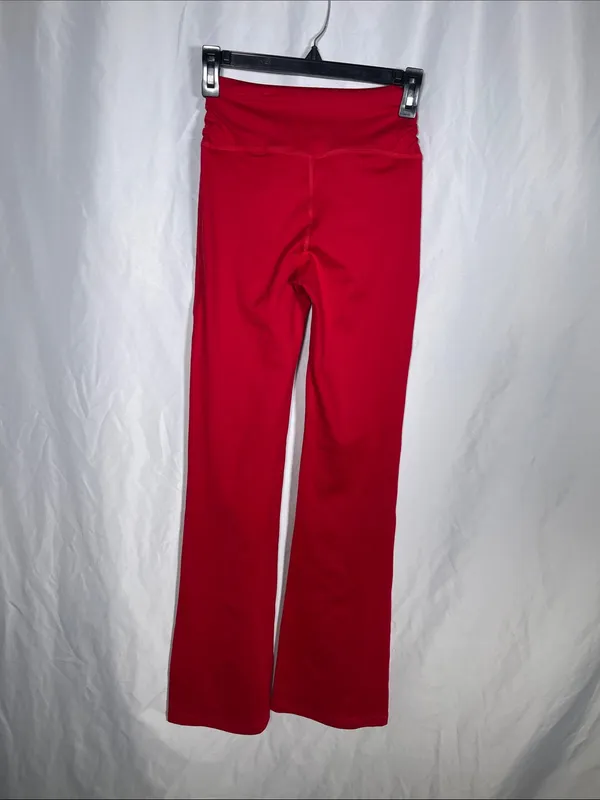 Gilly Hicks Womens Active Recharge Bootcut Yoga Flare Pant Crimson Red Small - Image 5