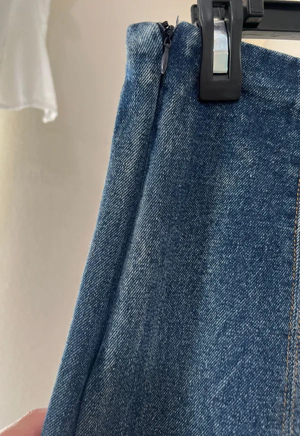 Altar'd State Scalloped Denim Skirt - Image 4